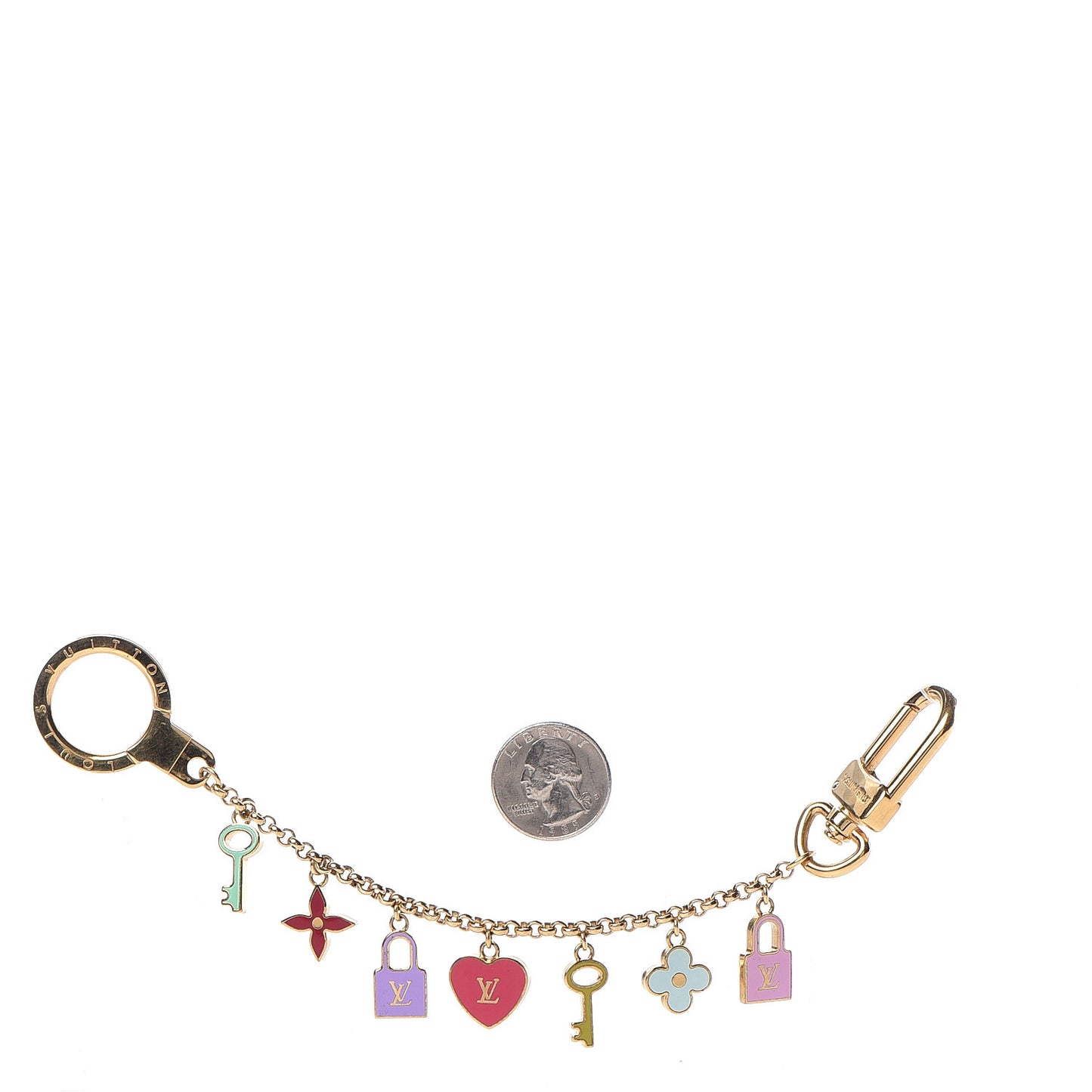 Enamel Pretty Charms Key Chain Holder Bag Charm