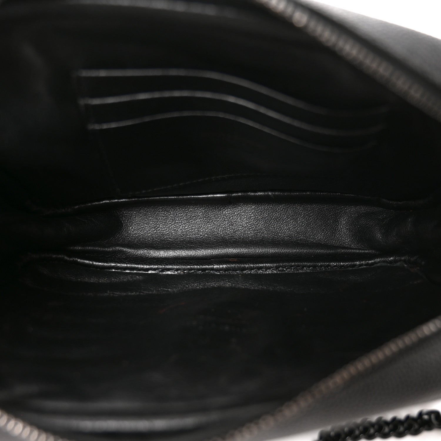 Saint Laurent Grain De Poudre Matelasse Monochrome Monogram Mini Lou Camera Bag Black 5 of 10