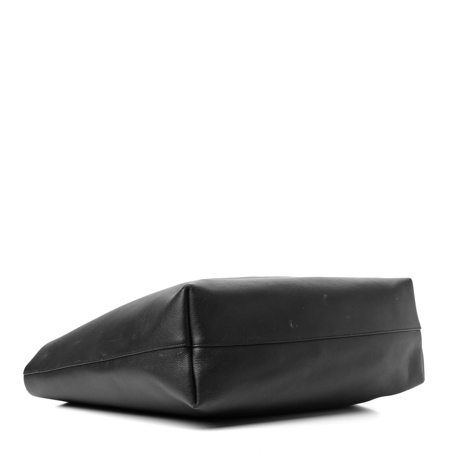 Saint Laurent Calfskin Large Shopping Tote Black 3 of 10