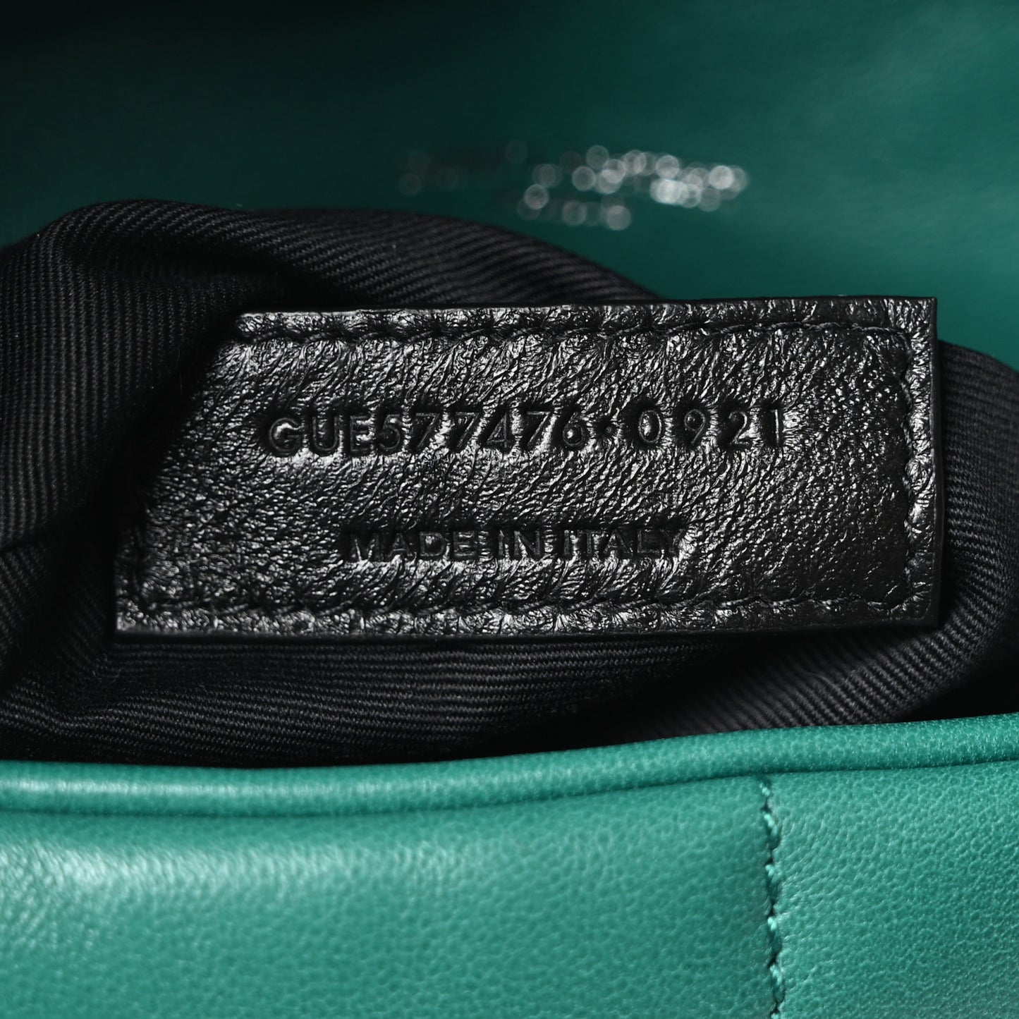 Lambskin Quilted Small Loulou Puffer Monogram Chain Satchel Green Field
