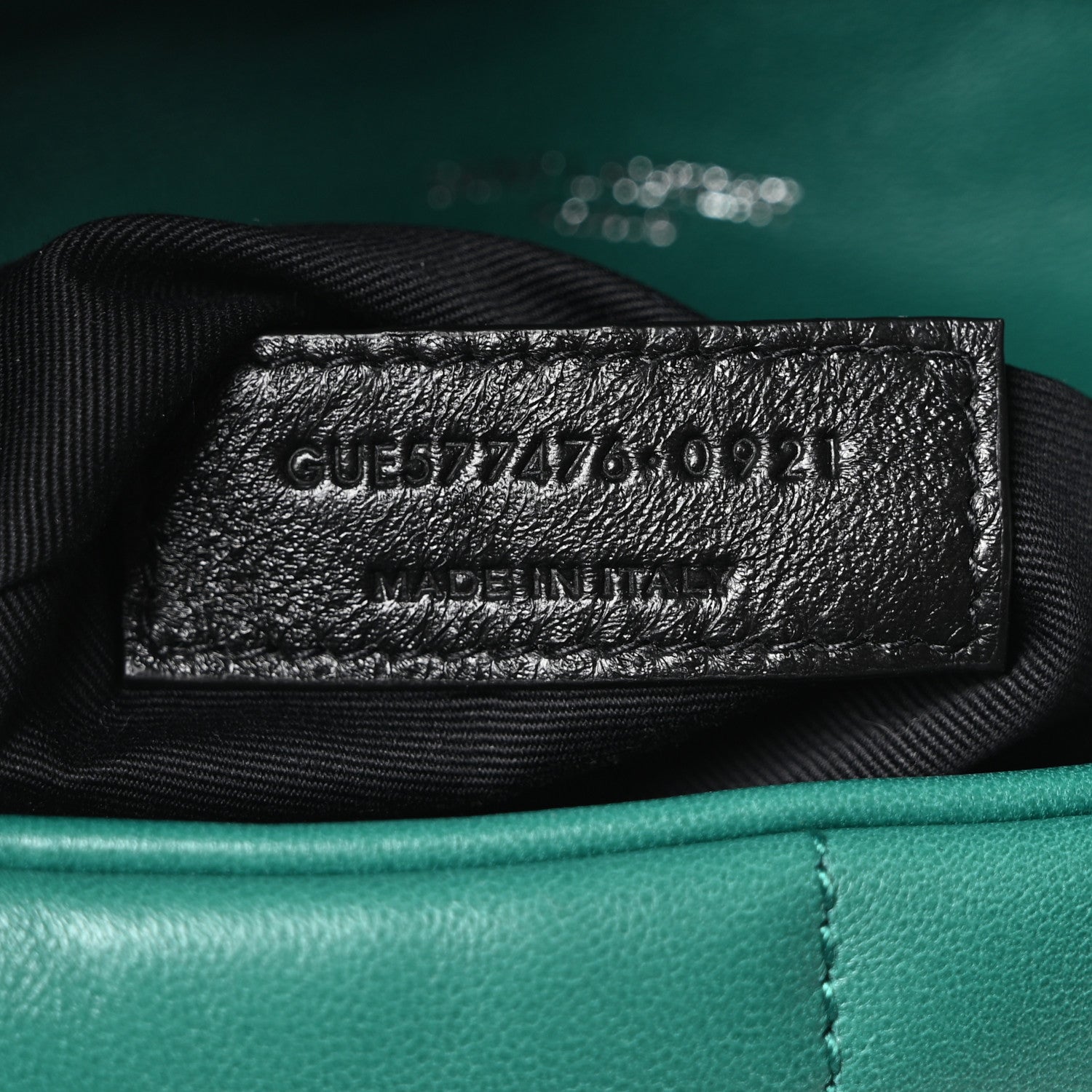 Saint Laurent Lambskin Quilted Small Loulou Puffer Monogram Chain Satchel Green Field 7 of 10