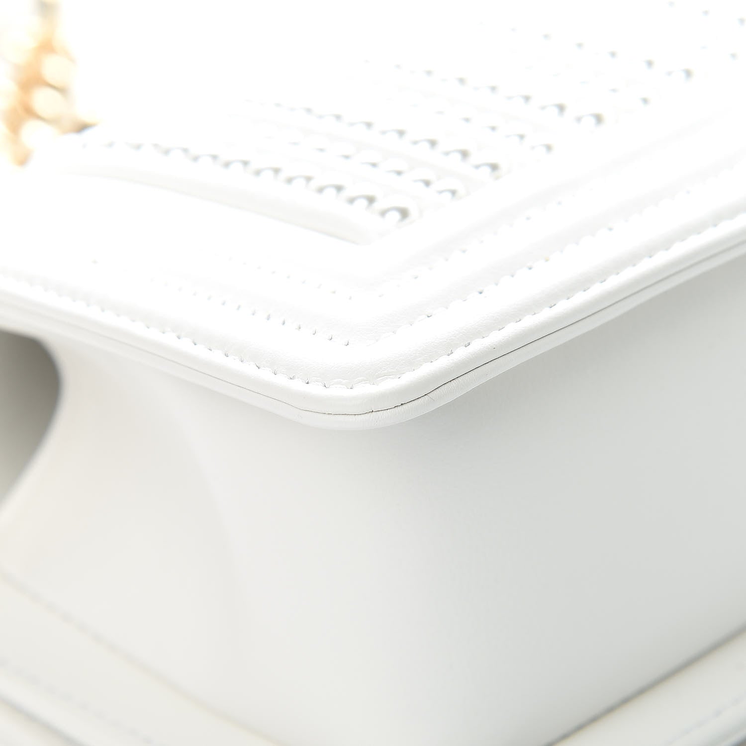 Chanel Calfskin Pearl Small Boy Flap White 12 of 16