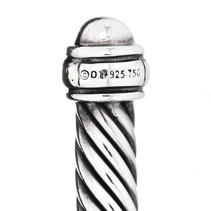 David Yurman Sterling Silver 18K Yellow Gold 4mm Cable Classics Bracelet 3 of 4