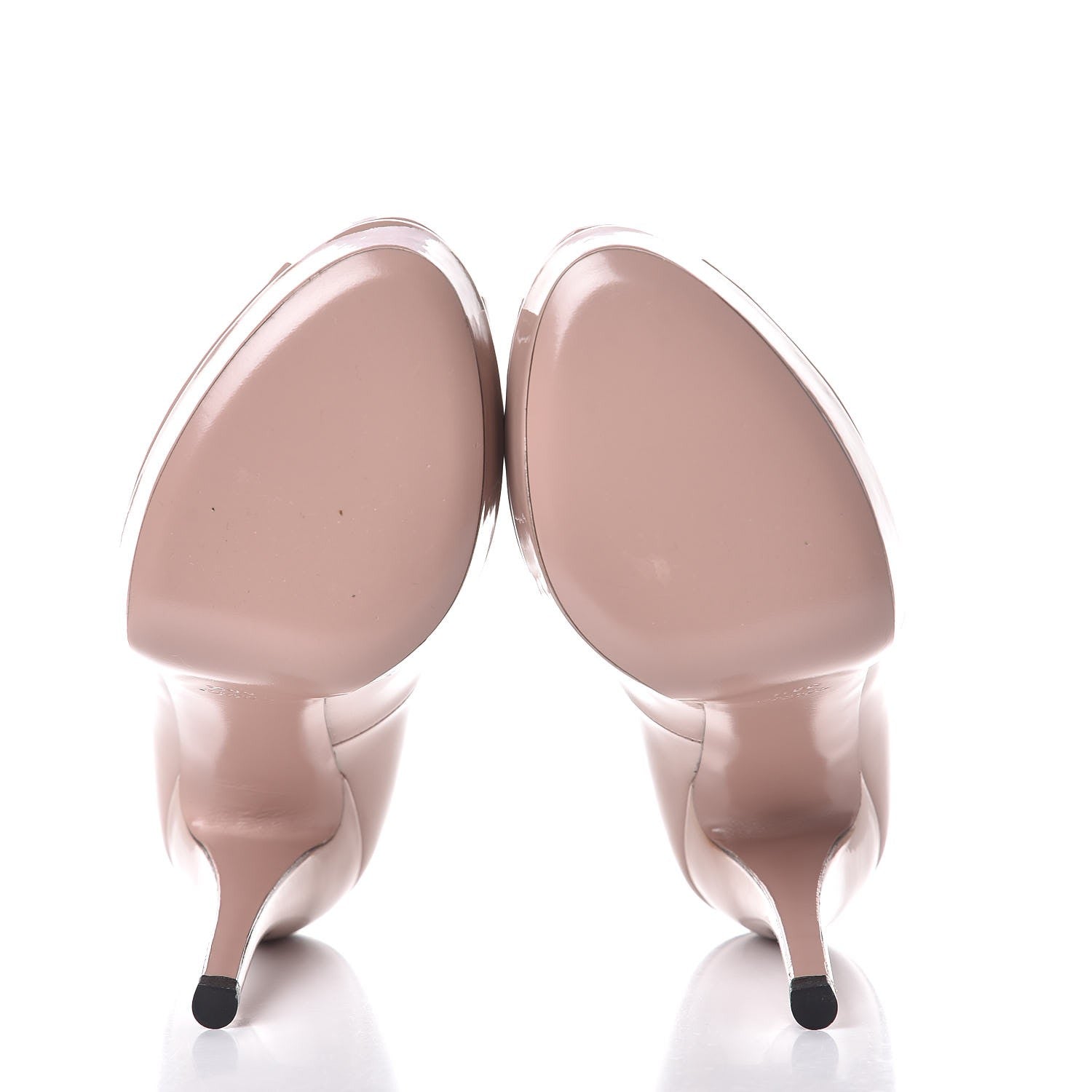 Gucci Vernice Crystal Platform Pumps 38.5 Dark Cipria 5 of 9