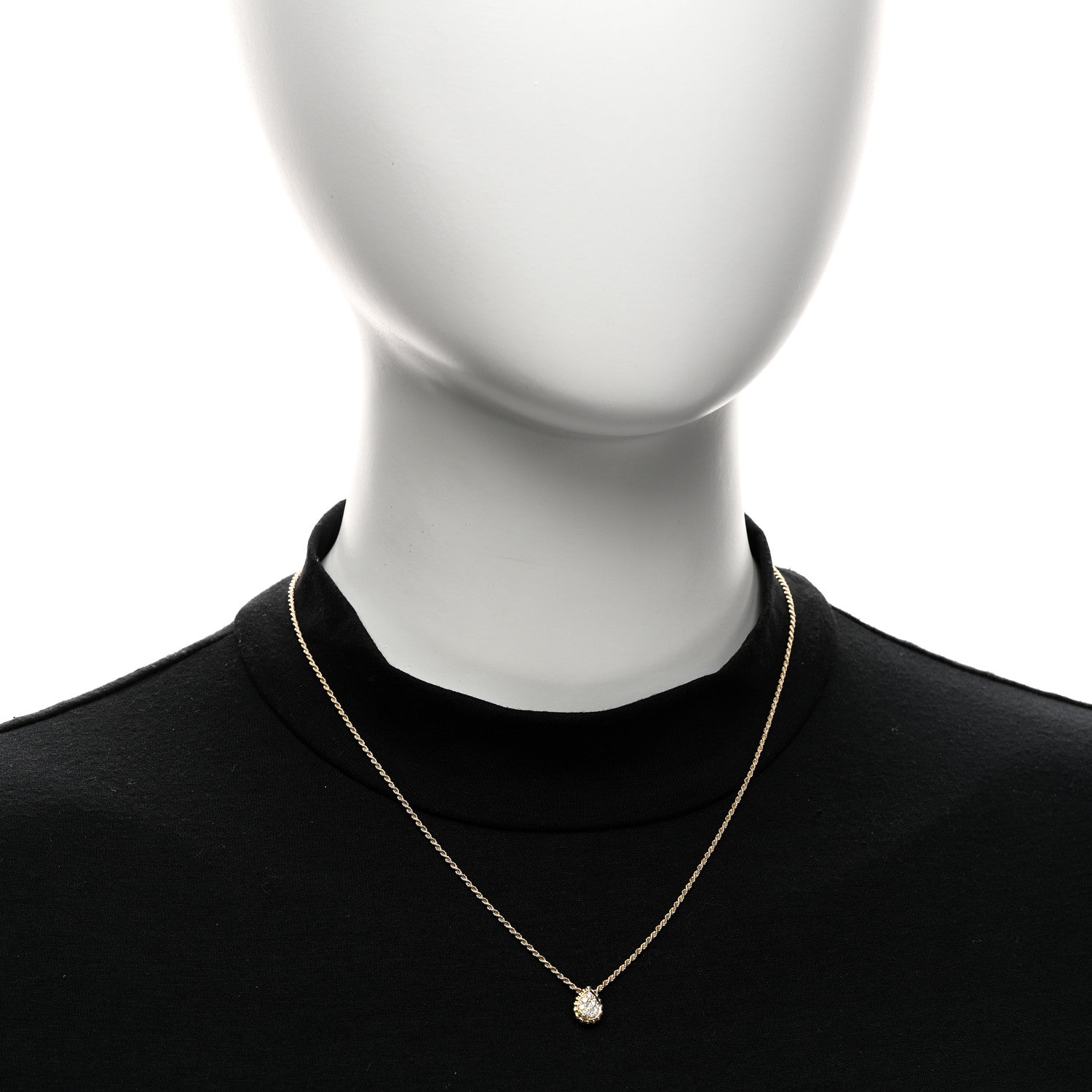 Boucheron 18K Yellow Gold Diamond XS Serpent Boheme Necklace 2 of 6