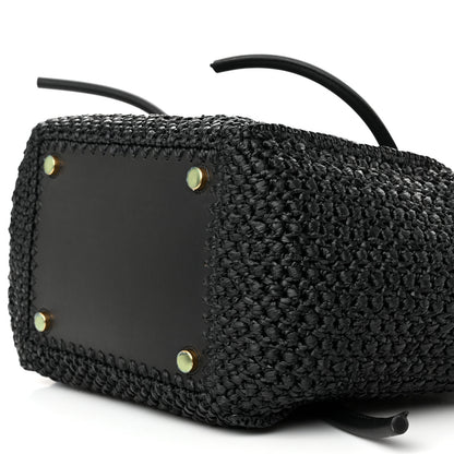 Proenza Schouler Raffia Calfskin Pipe Bag Black 10 of 12