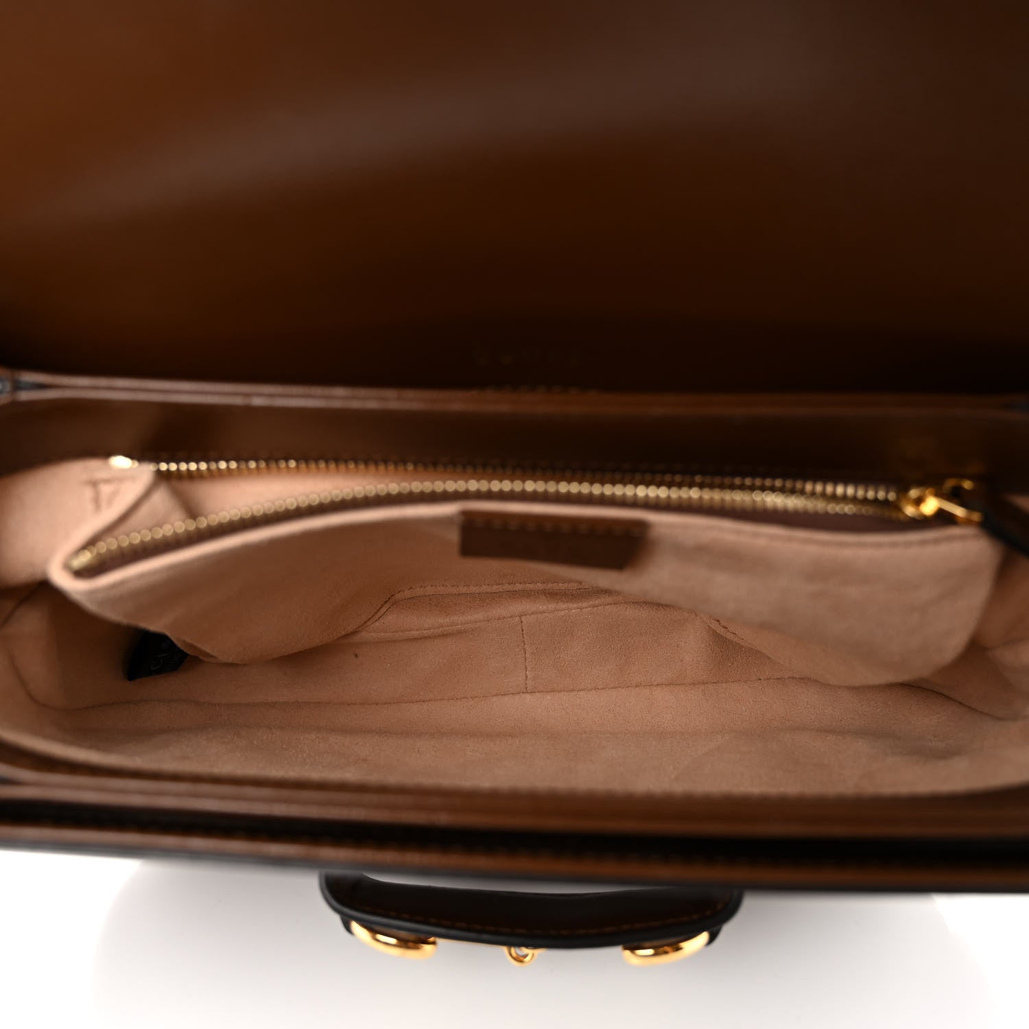 Gucci Azalea Calfskin Horsebit 1955 Shoulder Bag Brown Sugar 5 of 13