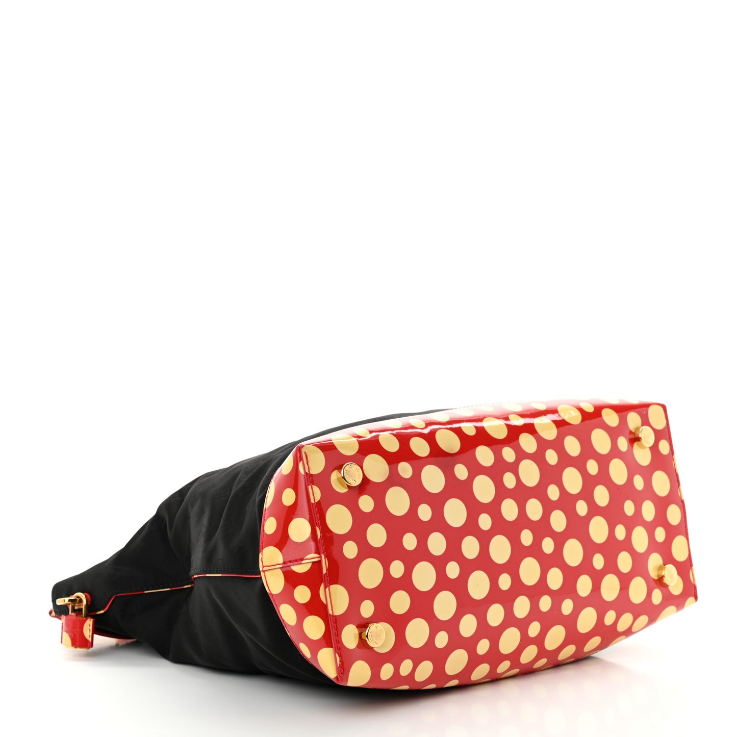 Nylon Monogram Kusama Infinity Dots Vertical Lockit Black Red