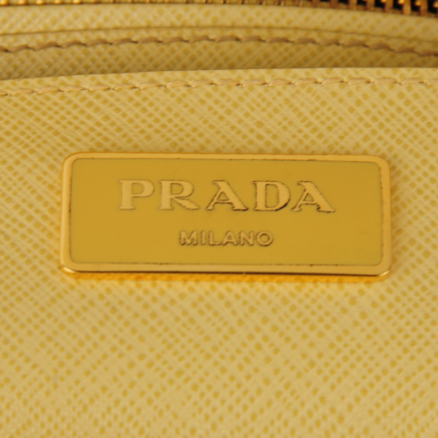 Prada Saffiano Medium Galleria Double Zip Tote Ginestra 6 of 9