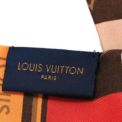 Louis Vuitton Silk Monogram Check Bandeau Beige 3 of 4