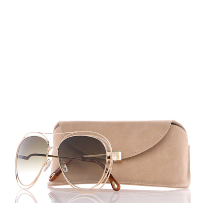 Chloe Carlina Round Sunglasses CE134S Gold 8 of 8