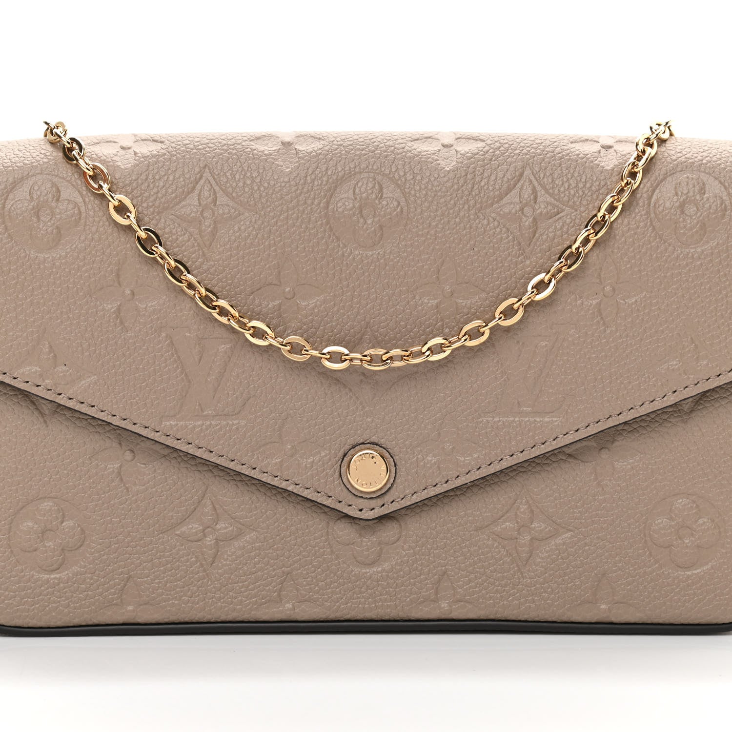 Louis Vuitton Empreinte Pochette Felicie Chain Wallet Tourterelle 9 of 12