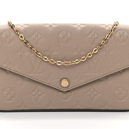Louis Vuitton Empreinte Pochette Felicie Chain Wallet Tourterelle 9 of 12