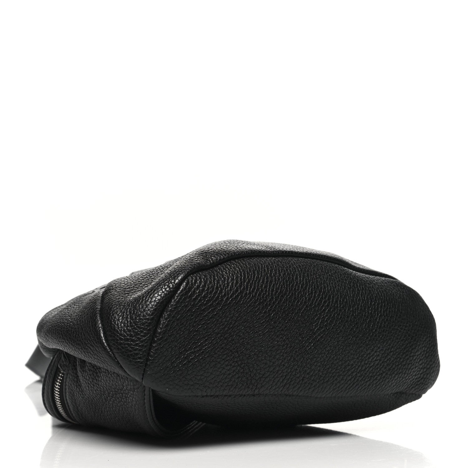 Prada Vitello Daino Logo Embossed Cross Sling Backpack Black 4 of 9