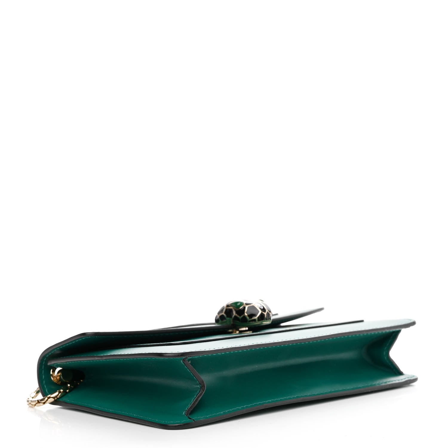 Bulgari Calfskin Serpenti Forever Shoulder Bag Emerald Green 4 of 11