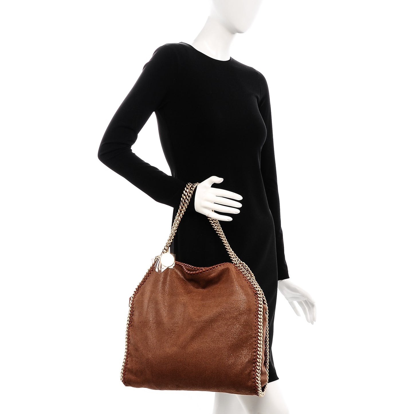 Shaggy Deer Small Falabella Tote Maple