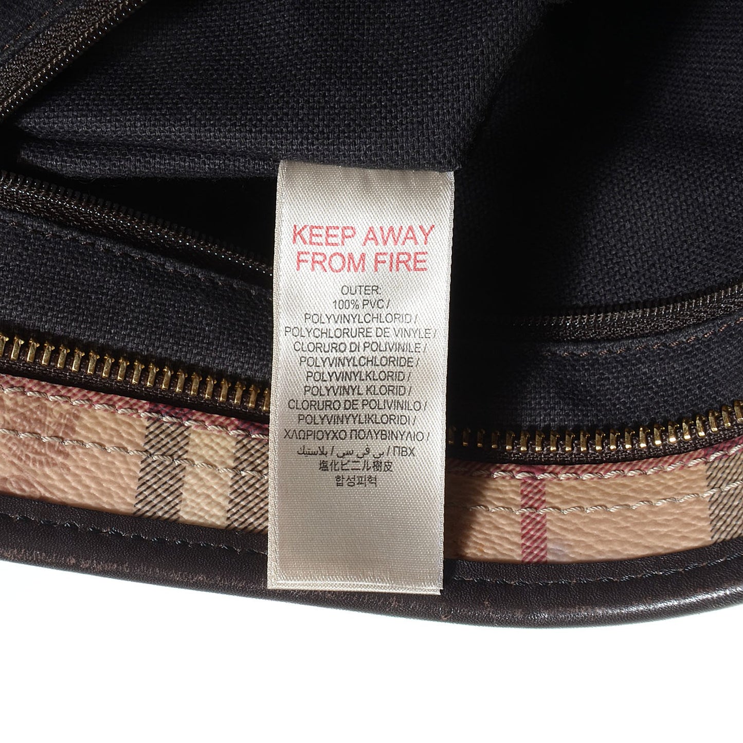 Haymarket Check Medium Tote Chocolate