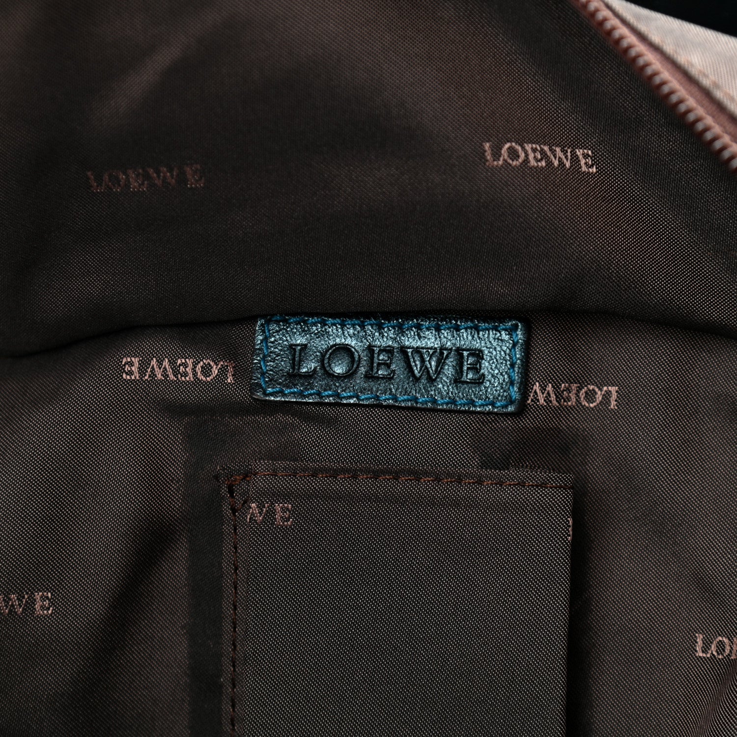 Loewe Metallic Nappa Aire Shoulder Bag Blue 6 of 12