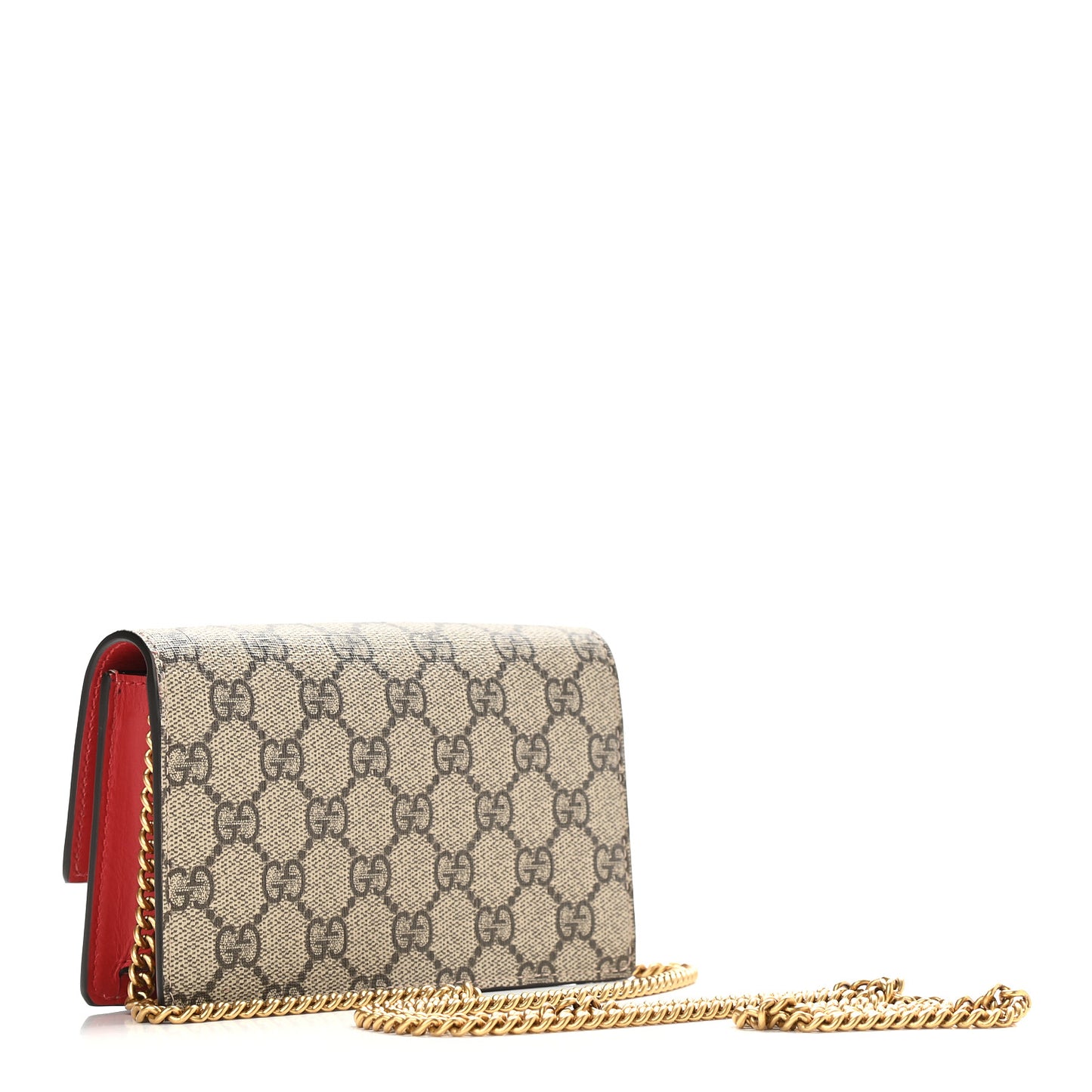 GG Supreme Monogram Mini Cherry Chain Bag