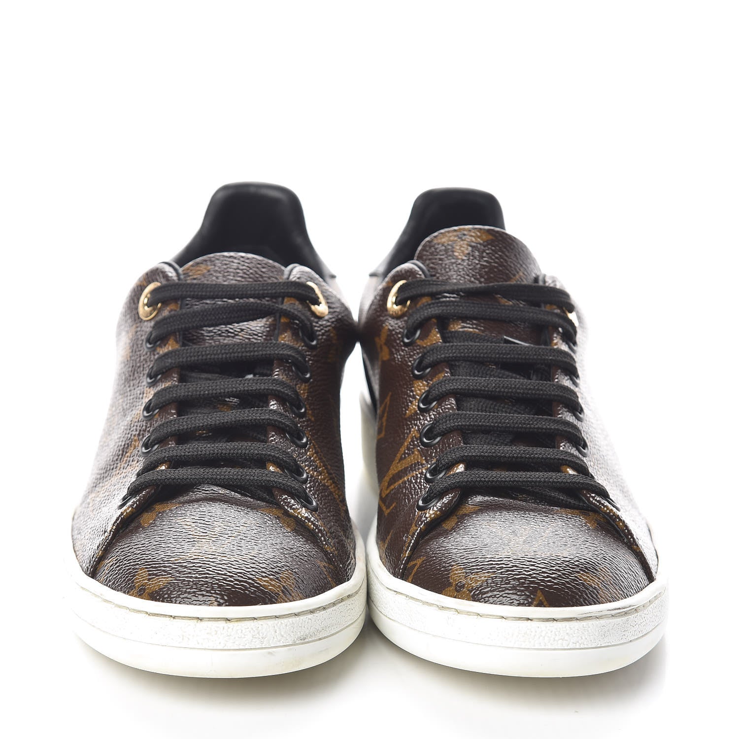 Louis Vuitton Patent Monogram Frontrow Sneakers 38 2 of 7