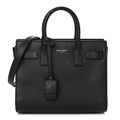 Saint Laurent Grained Calfskin Nano Sac De Jour Black 1 of 8