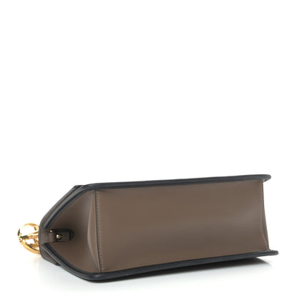 Fendi Vitello Century F is Fendi Bi-Color FF 1974 Embossed Kan I Shoulder Bag Maya Black 4 of 9