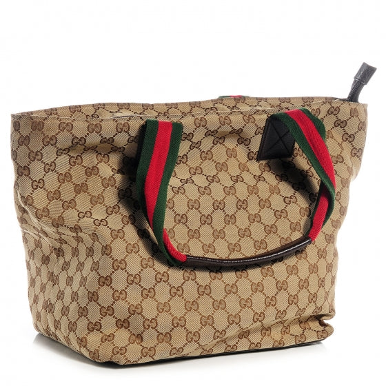 Gucci GG Monogram Large Web Handle Bucket Tote 3 of 7