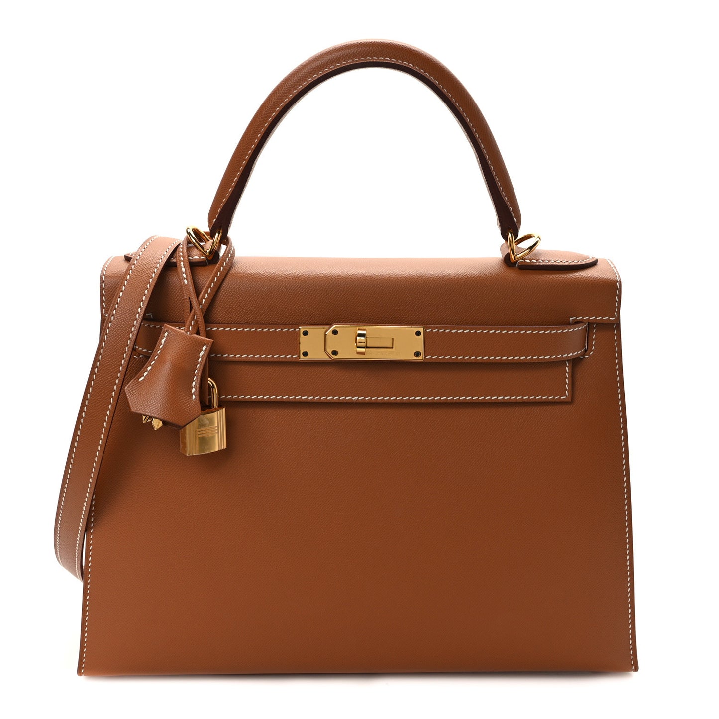 Madame Calfskin Kelly Sellier 28 Gold