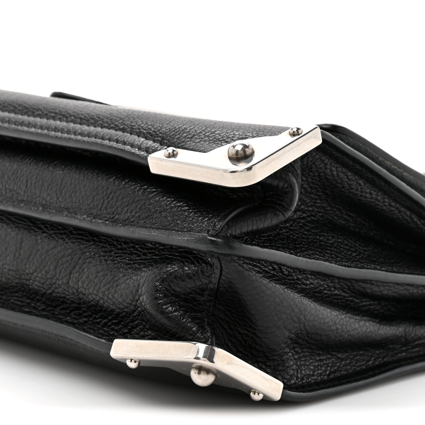 Glace Calf Soft Cahier Bag Black Astrale