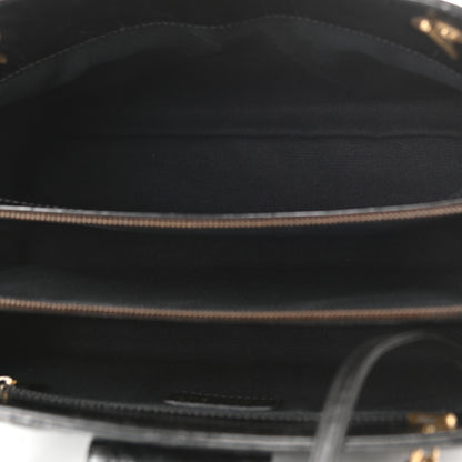 Chanel Glazed Crackled Calfskin Small Reissue Tote Black 5 of 11