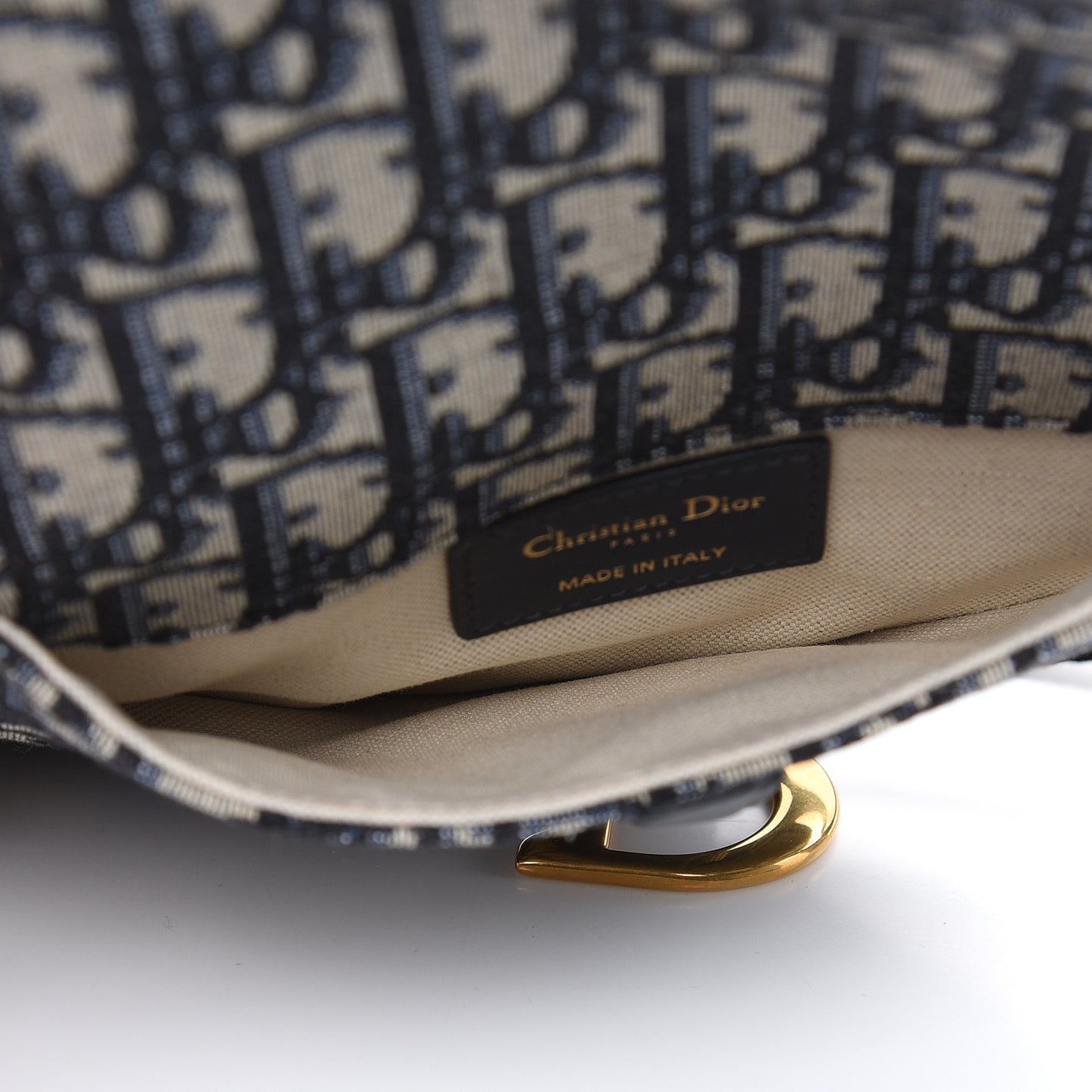 Oblique Saddle Belt Bag Blue