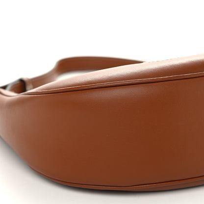 Celine Smooth Calfskin Triomphe Embroidered Ava Shoulder Bag Tan 9 of 10