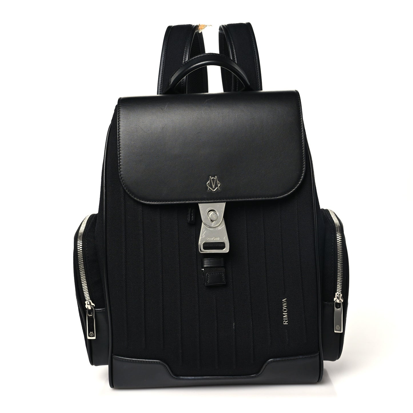Canvas Calfskin Never Still Small Backpack Black