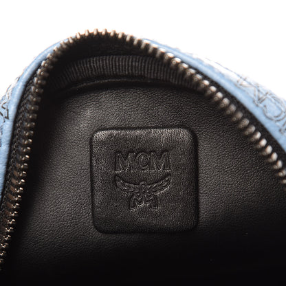 MCM Visetos Side Stud X-Mini Stark Bebe Boo Backpack Blue 7 of 10