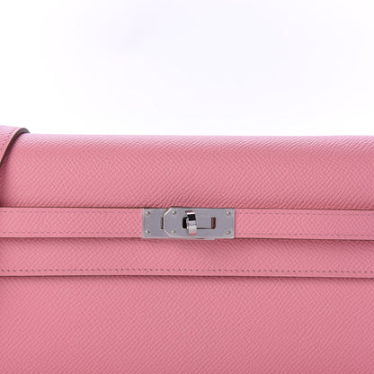 Hermes Epsom Kelly Wallet To Go Rose Confetti 9 of 10
