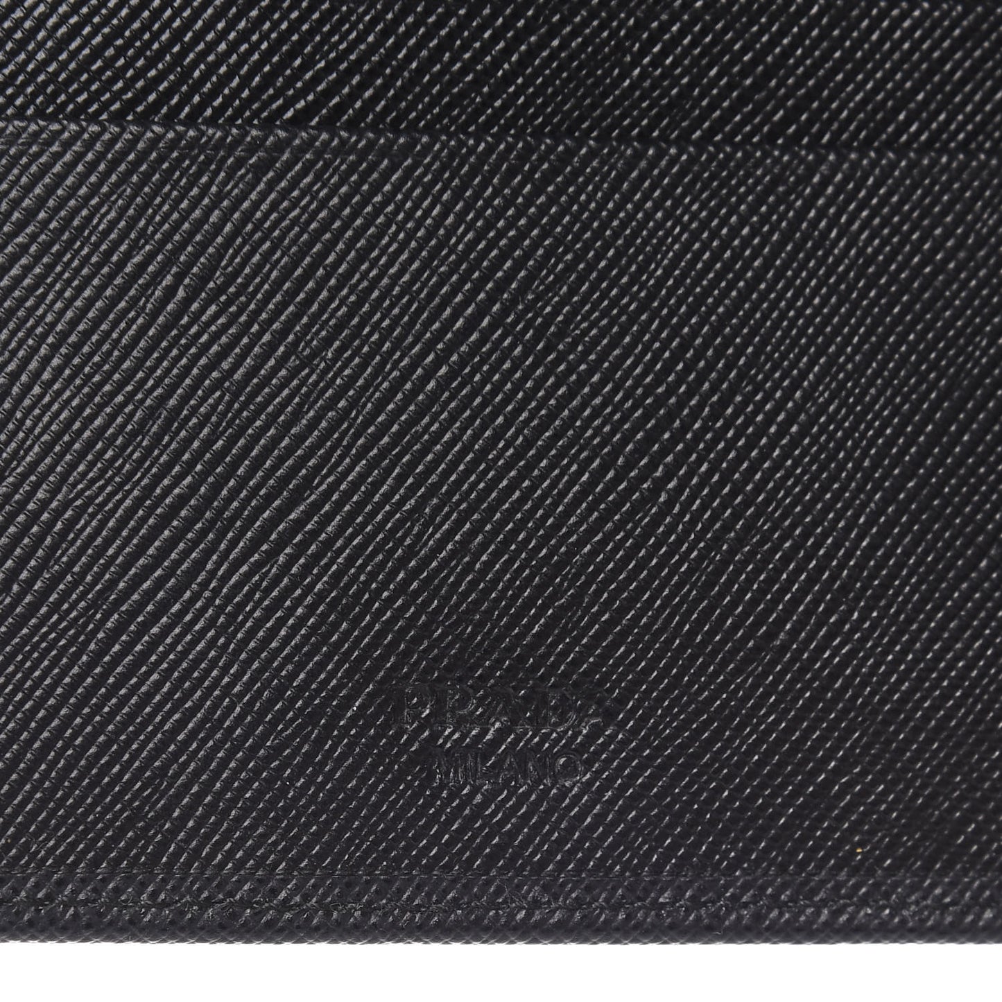 Saffiano Metal Continental Flap Wallet Black
