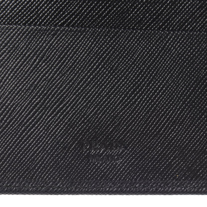 Prada Saffiano Metal Continental Flap Wallet Black 6 of 8