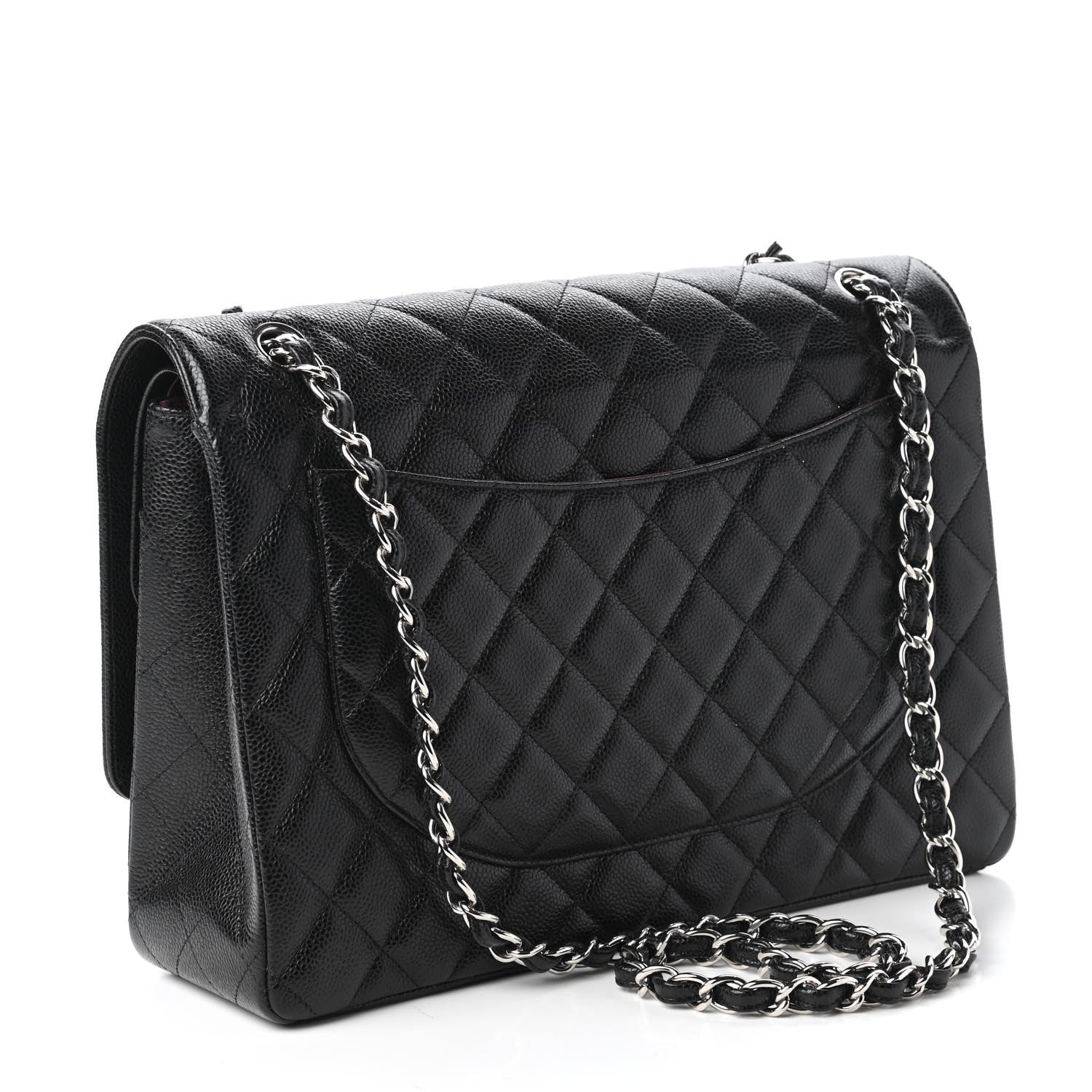 Chanel Caviar Quilted Maxi Double Flap Black 3 of 10