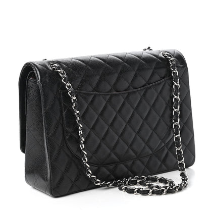 Chanel Caviar Quilted Maxi Double Flap Black 3 of 10