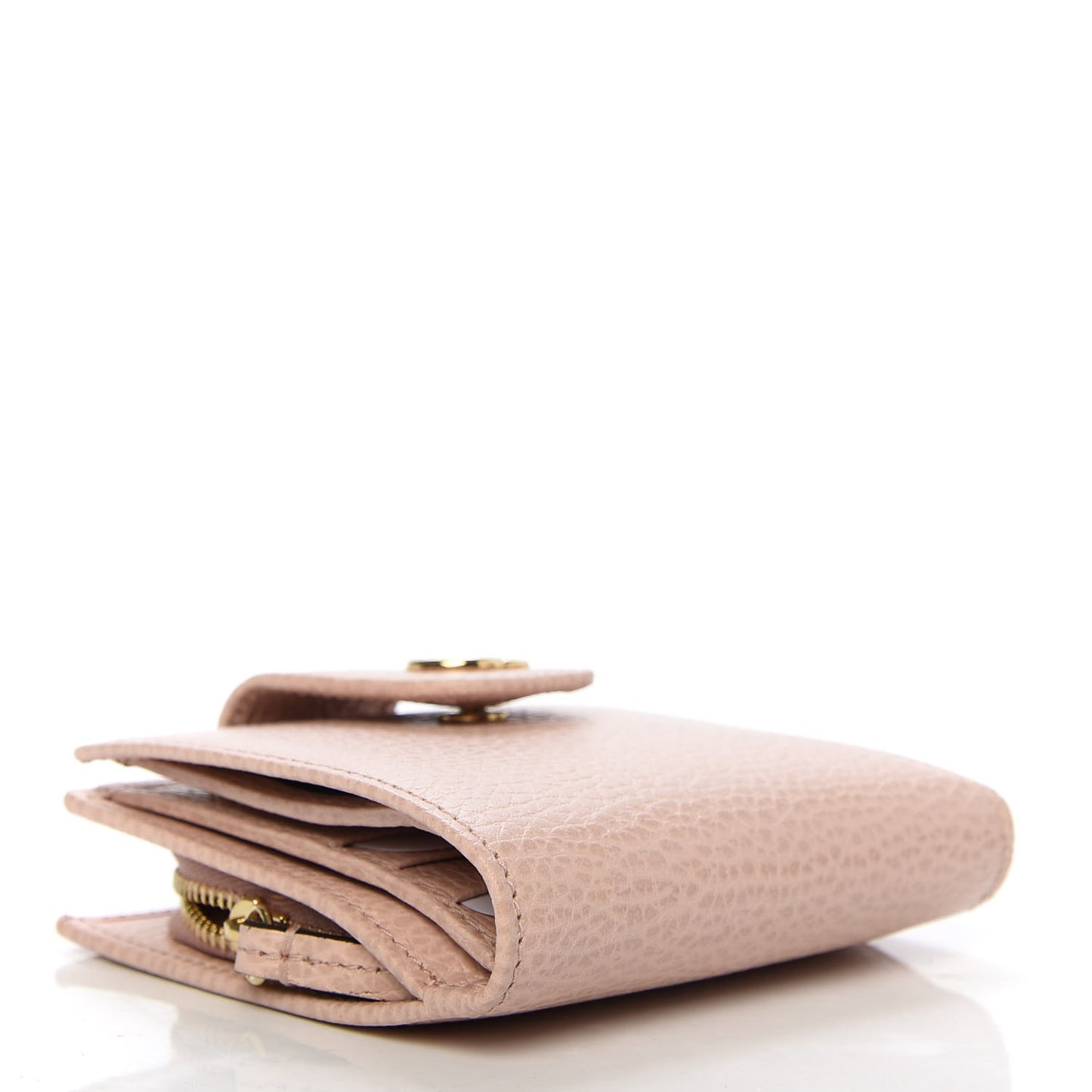Dollar Calfskin GG Marmont French Wallet Perfect Pink