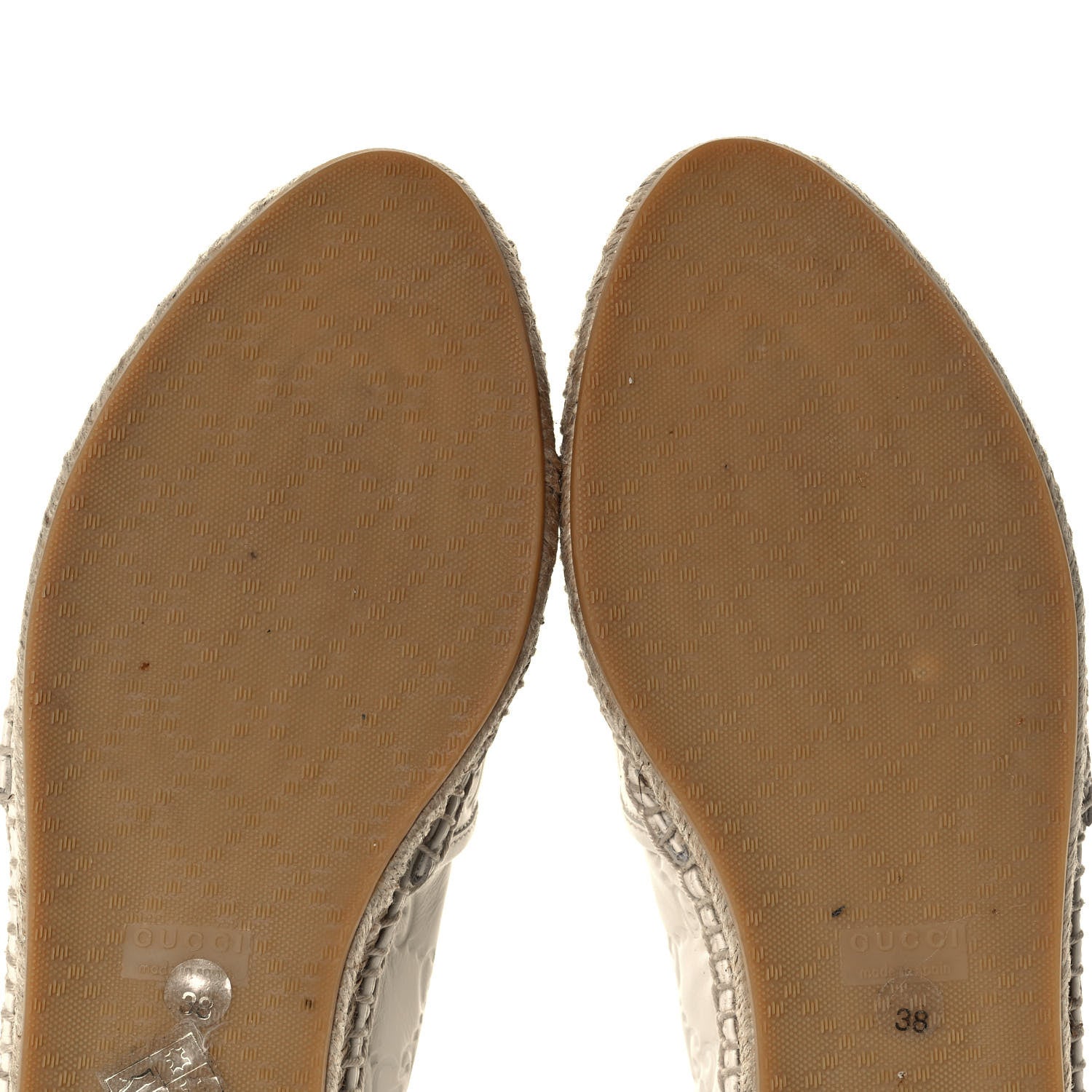 Gucci Guccissima Signature Espadrilles 38 Mystic White 8 of 11