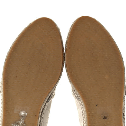 Gucci Guccissima Signature Espadrilles 38 Mystic White 8 of 11