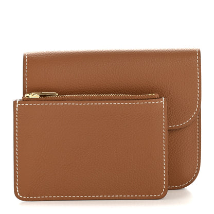 Hermes Evercolor Constance Slim Wallet Gold 3 of 9