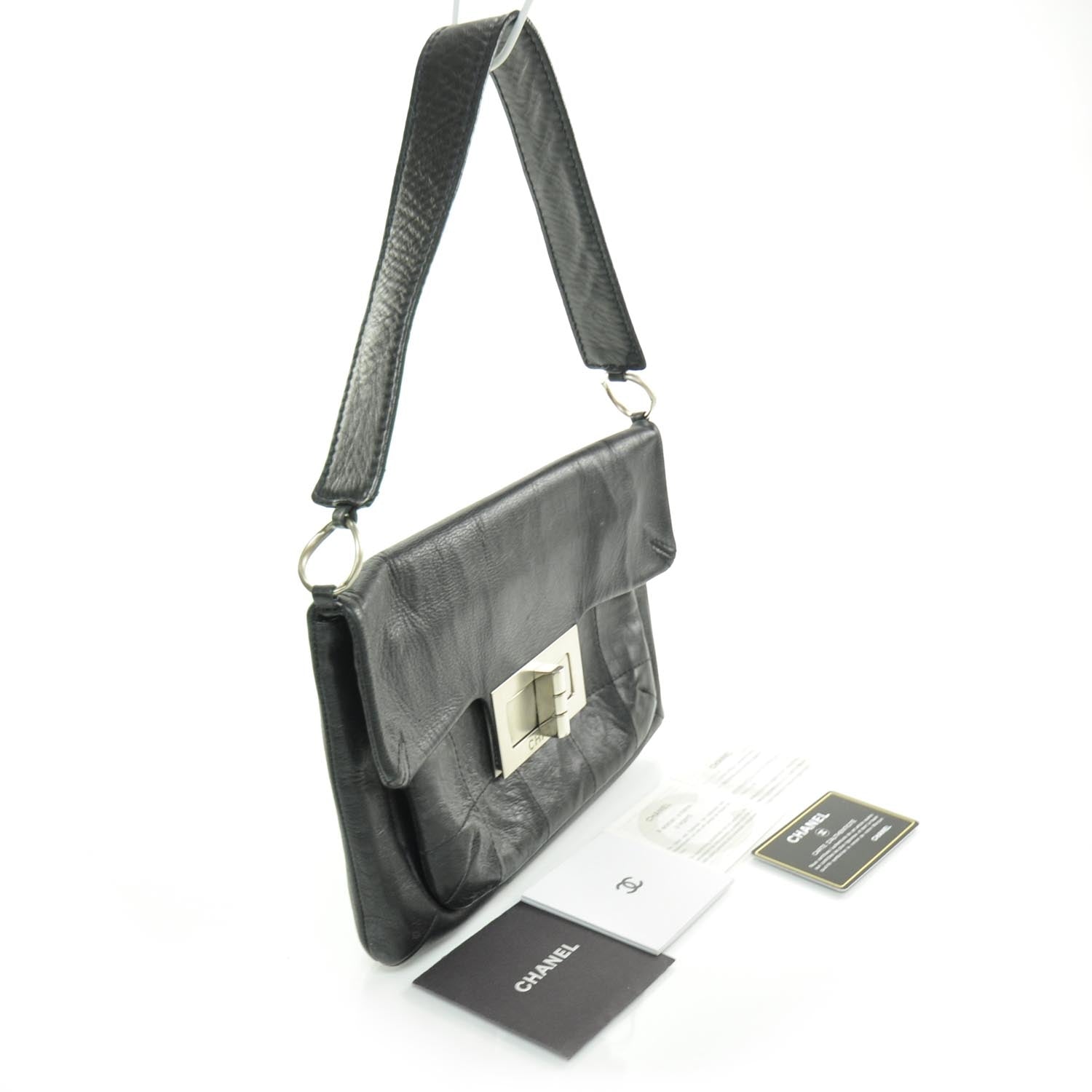 Chanel Leather Mademoiselle Flap Bag Black 10 of 11