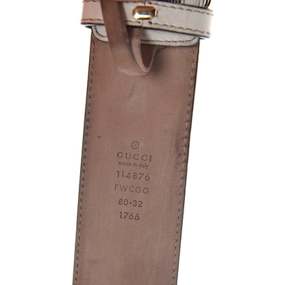 Gucci Monogram Cellarius Calfskin Interlocking G 40mm Belt Beige Blue Off White 7 of 8