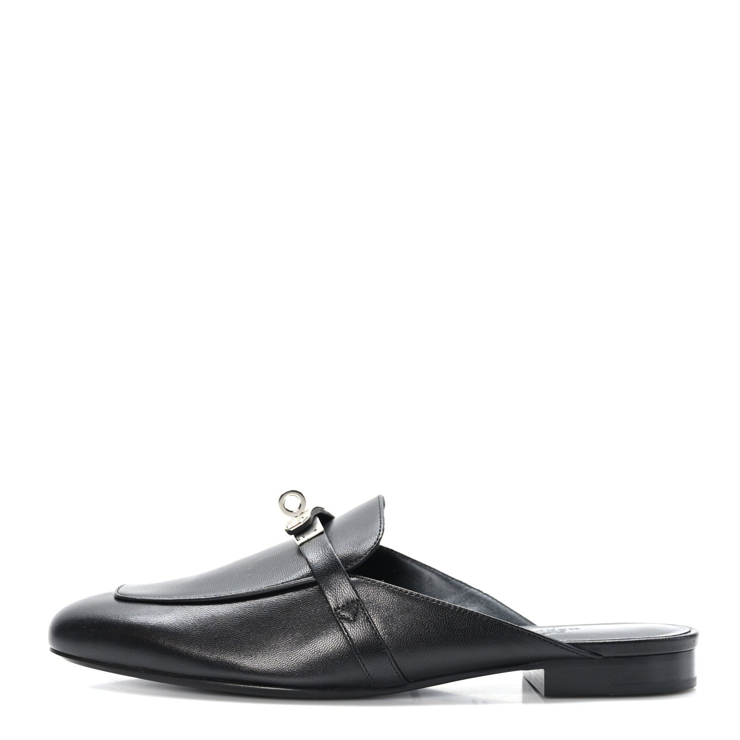 Hermes Goatskin Oz Mules 40 Black 1 of 9