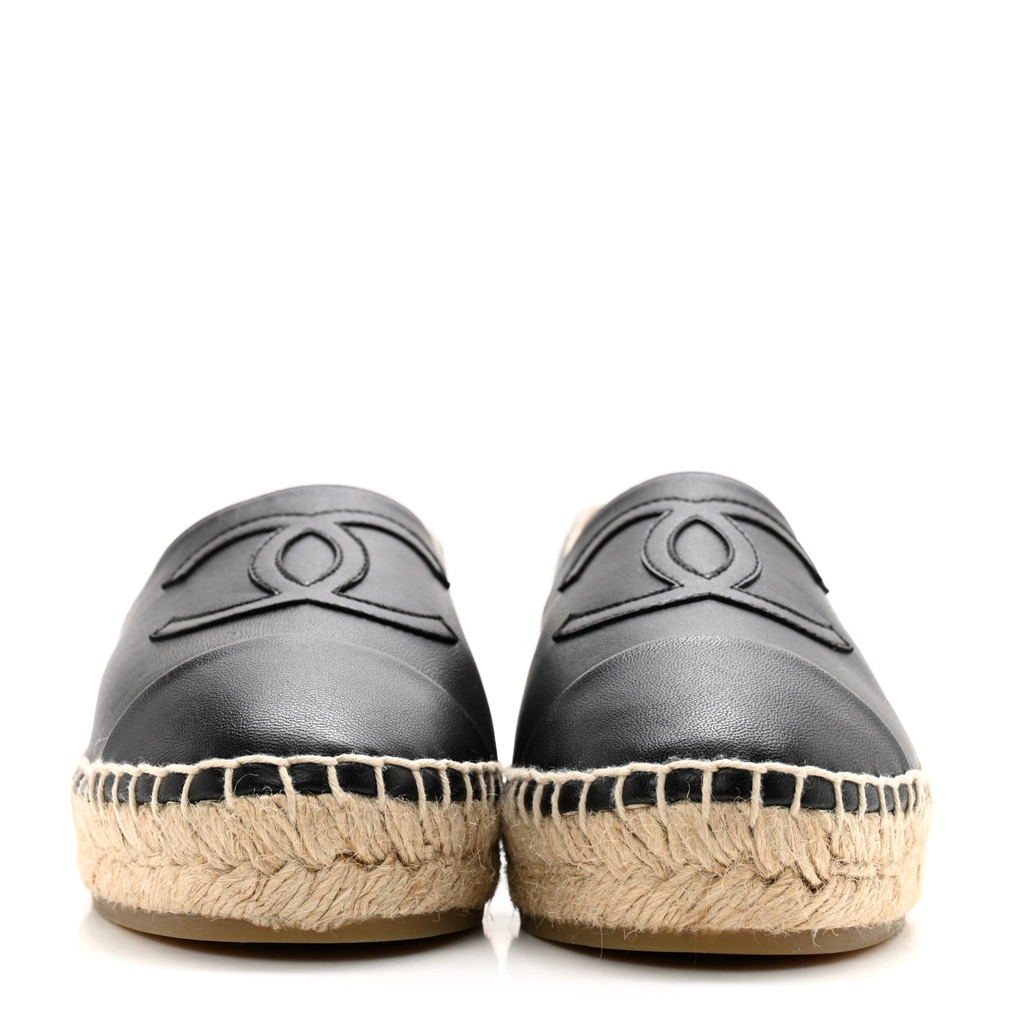 Lambskin CC Espadrilles 36 Black