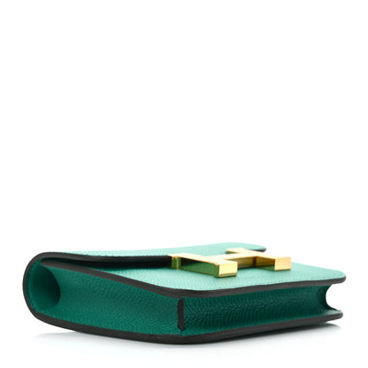 Hermes Epsom Constance Slim Wallet Vert Jade 5 of 8