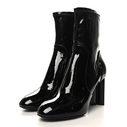 Louis Vuitton Patent Uniformes Silhouette Ankle Boots 36 Black 3 of 7