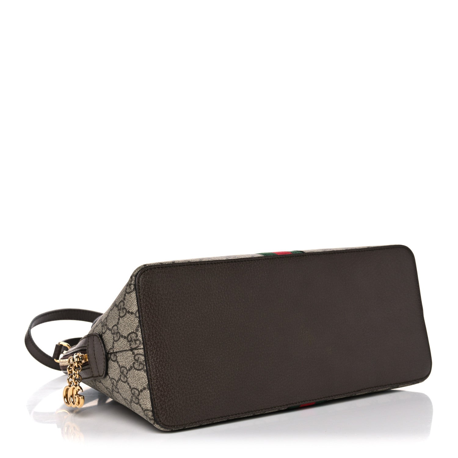 Gucci GG Supreme Monogram Web Medium Ophidia Top Handle Dome Bag Brown 4 of 15